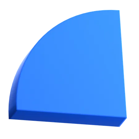 Kreis scharf halb  3D Icon