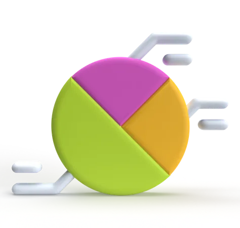 Kuchendiagramm  3D Icon