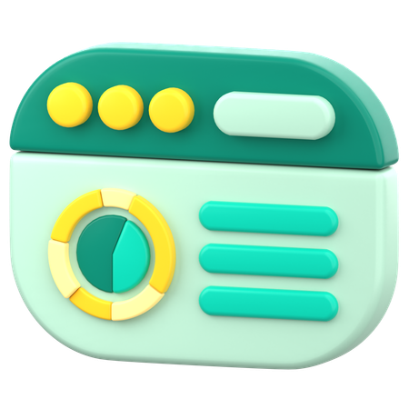 Kreisdiagramm  3D Icon