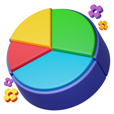 Kuchendiagramm  3D Icon