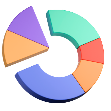 Kuchendiagramm  3D Icon