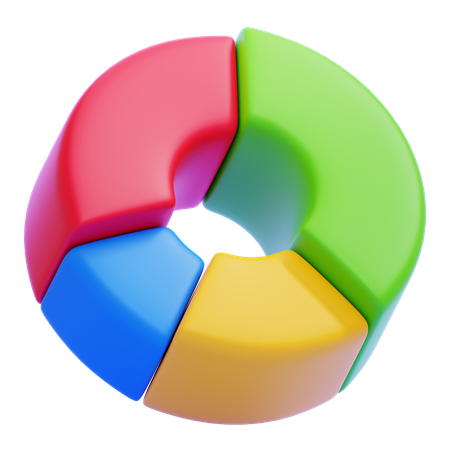 Kuchendiagramm  3D Icon