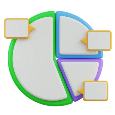 Kuchendiagramm  3D Icon