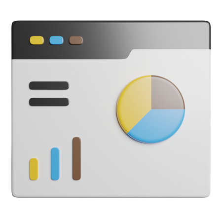 Kuchendiagramm  3D Icon