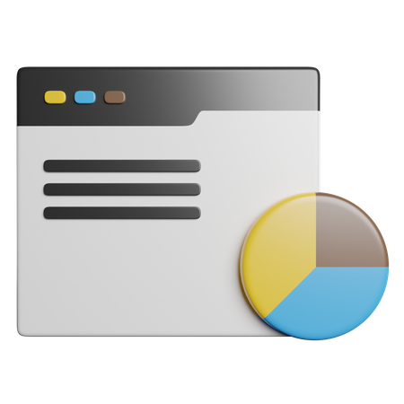 Kuchendiagramm  3D Icon