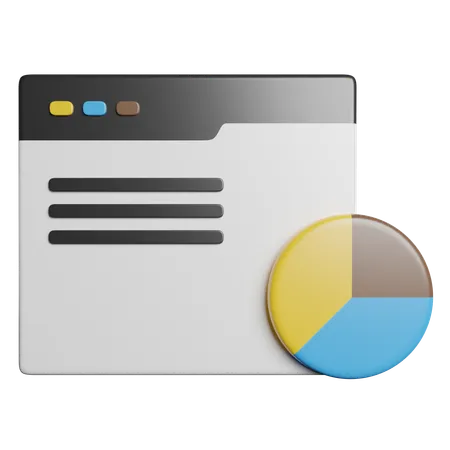 Kuchendiagramm  3D Icon