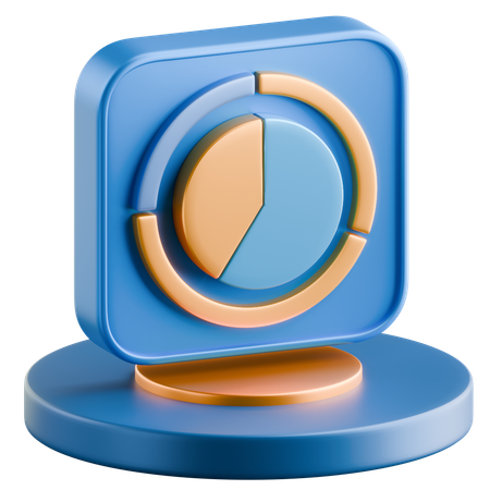 Kuchendiagramm  3D Icon