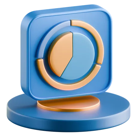 Kuchendiagramm  3D Icon