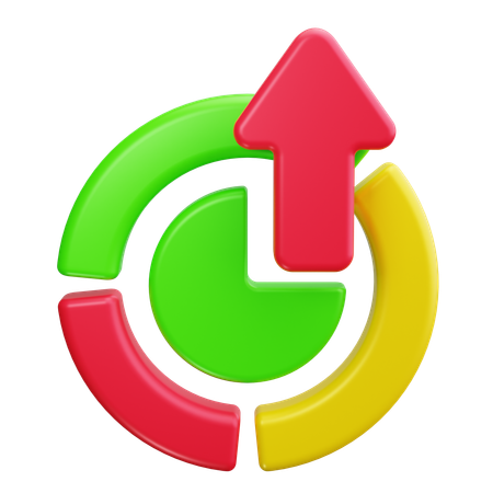 Kuchendiagramm  3D Icon