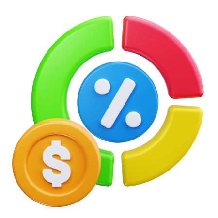 Kuchendiagramm  3D Icon