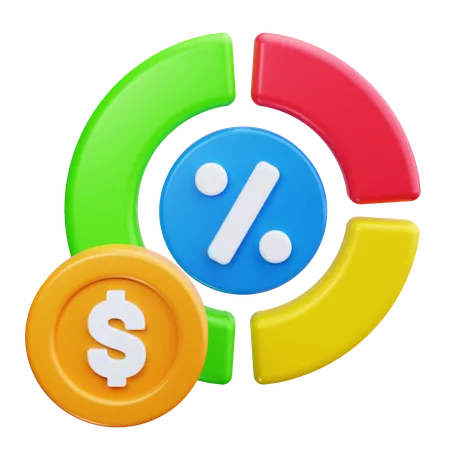 Kuchendiagramm  3D Icon