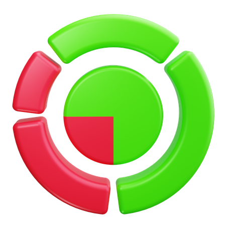 Kuchendiagramm  3D Icon