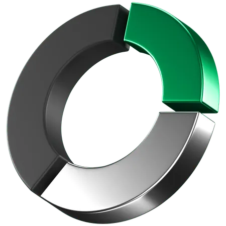 Kuchendiagramm  3D Icon