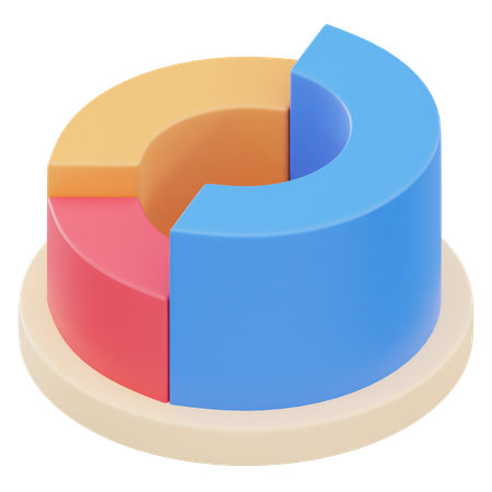 Kuchendiagramm  3D Icon
