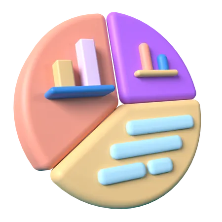 Kuchendiagramm  3D Illustration