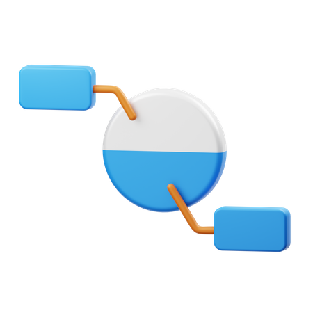 Kuchendiagramm  3D Illustration