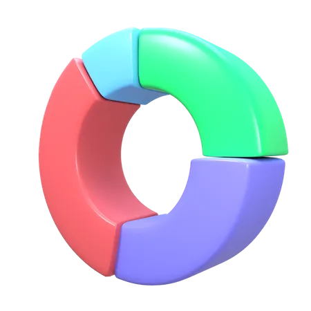 Kuchendiagramm  3D Illustration