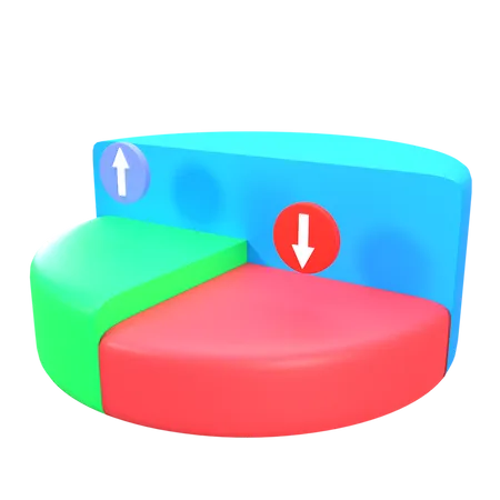 Kuchendiagramm  3D Illustration