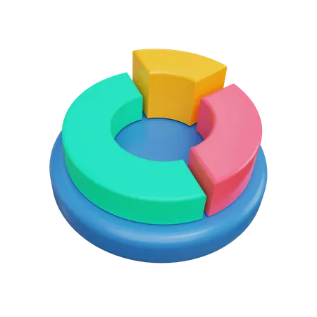 Kuchendiagramm  3D Illustration