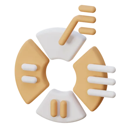 Kuchendiagramm  3D Illustration