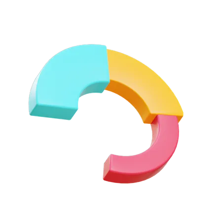 Kuchendiagramm  3D Illustration