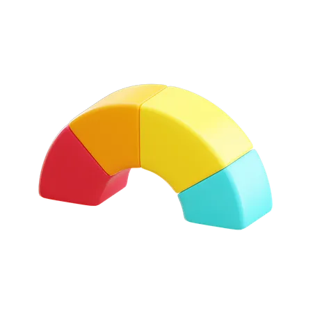 Kuchendiagramm  3D Illustration