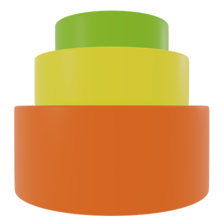 Kreisdiagramm  3D Icon