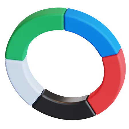 Kreisdiagramm  3D Icon