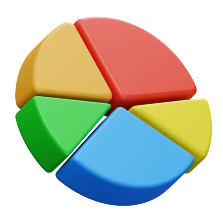 Kreisdiagramm  3D Icon