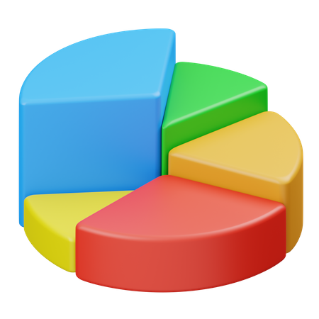 Kreisdiagramm  3D Icon