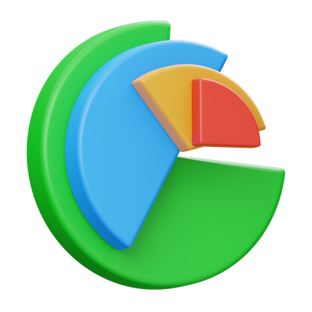 Kuchendiagramm  3D Icon