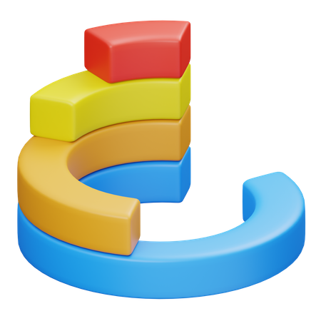 Donut-Diagramm  3D Icon