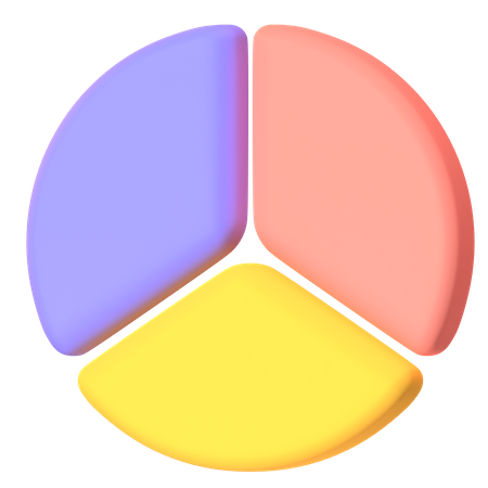 Kuchendiagramm  3D Icon