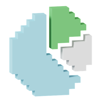 Kuchendiagramm  3D Icon