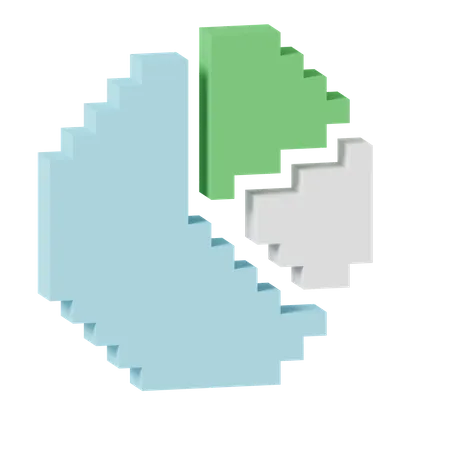 Kuchendiagramm  3D Icon