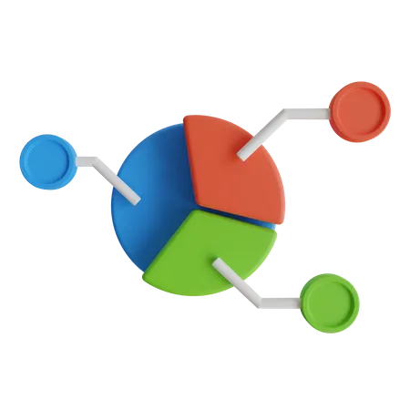 Kuchendiagramm  3D Icon