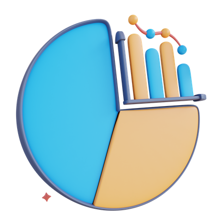 Kuchendiagramm  3D Icon