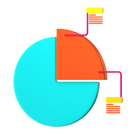 Kuchendiagramm  3D Icon