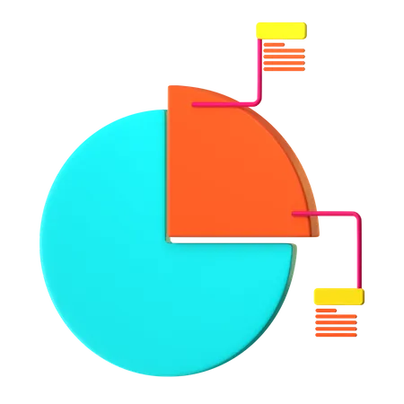 Kuchendiagramm  3D Icon