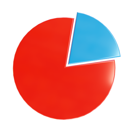 Kuchendiagramm  3D Icon