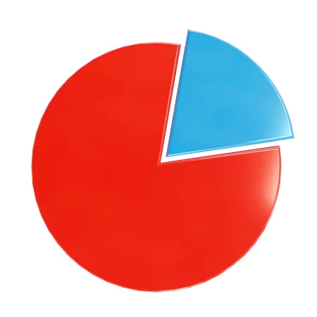 Kuchendiagramm  3D Icon