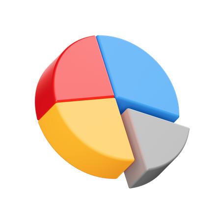 Kuchendiagramm  3D Icon