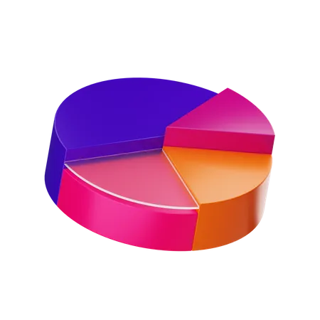 Kuchendiagramm  3D Icon