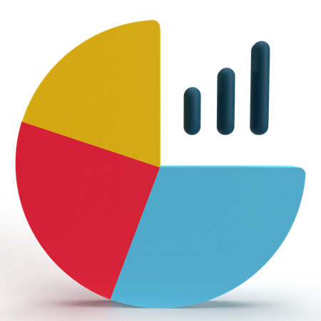 Kreisdiagramm  3D Icon