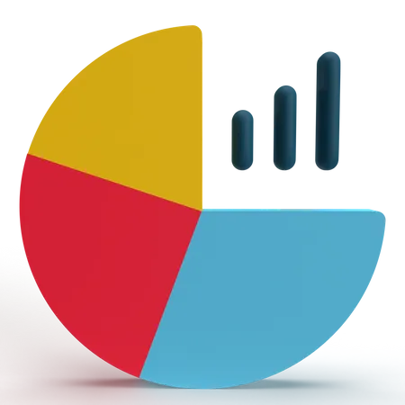 Kreisdiagramm  3D Icon