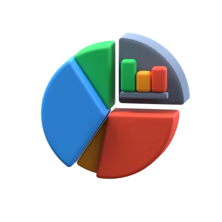 Kreisdiagramm  3D Icon