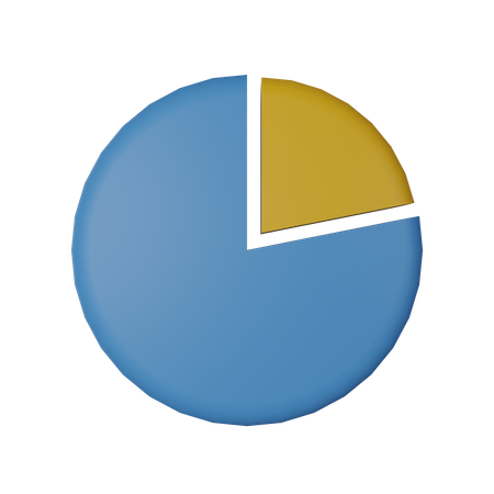 Kuchendiagramm  3D Icon