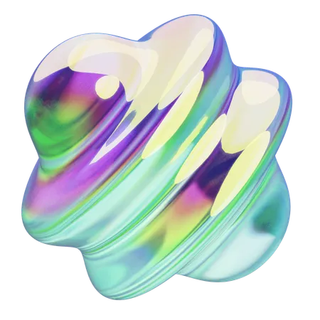 Kreisel Chrom  3D Icon