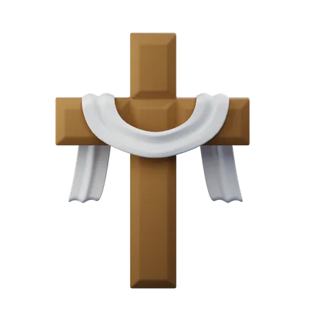 Kreuz und Schal  3D Icon