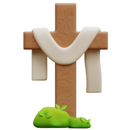 Kreuz und Schal  3D Icon